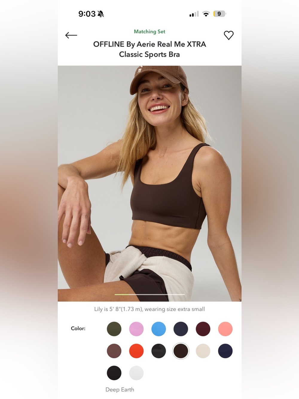 LIKE NEW offline by aerie real xtra class sports bra